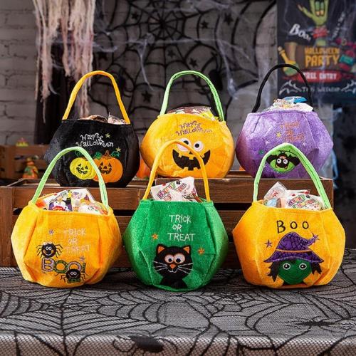 Halloween Candy Bag Gifts Bag Party Favors Storage Pouch Protable Handbag