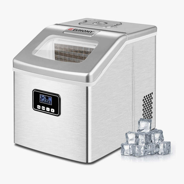 Euhomy Portable Ice Maker 40Lbs/day Grey