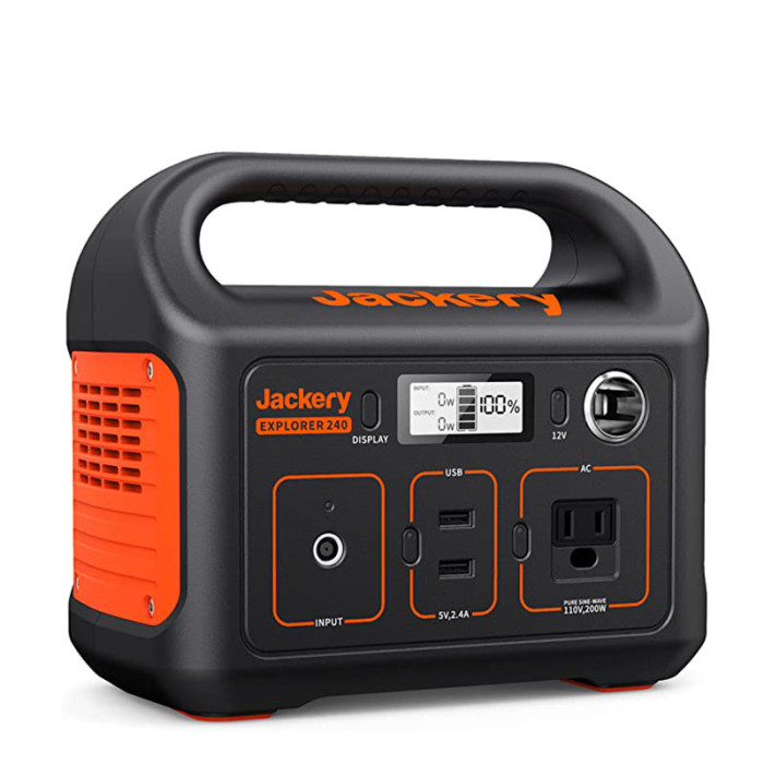 Jackery Solar Generator 300, 293Wh Backup Lithium Battery, 110V/300W Pure Sine Wave AC Outlet, Solar Generator for Outdoors Camping Travel Hunting Emergency