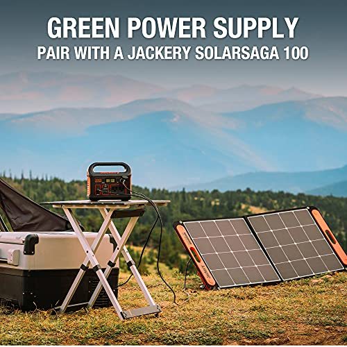 Jackery Solar Generator 300, 293Wh Backup Lithium Battery, 110V/300W Pure Sine Wave AC Outlet, Solar Generator for Outdoors Camping Travel Hunting Emergency