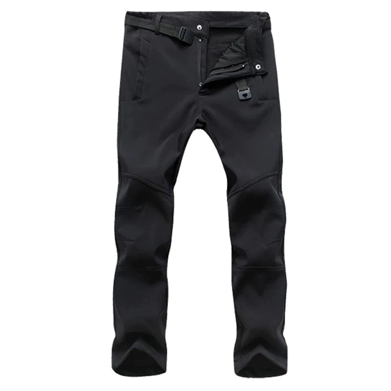 New Men Winter Fleece Warm Pants Male 