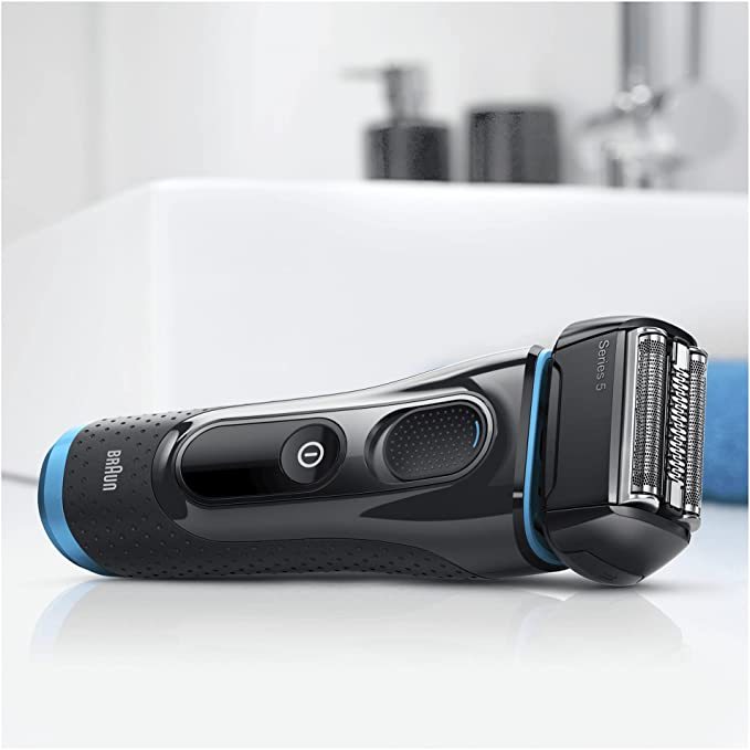 Braun Series 5, Rasoio Elettrico Uomo Testina di Ricambio, Compatibile Con I Rasoi Series 5, Sostituzione Lame, Rasatura Ottimale Ogni Giorno, Lame Flessibili, Uso a Secco o Sotto Acqua, 52B Nero