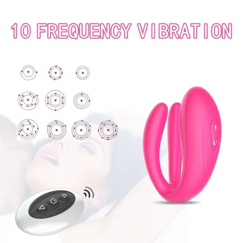 Wireless Remote Control U Shape Wearable Vibrator Couple