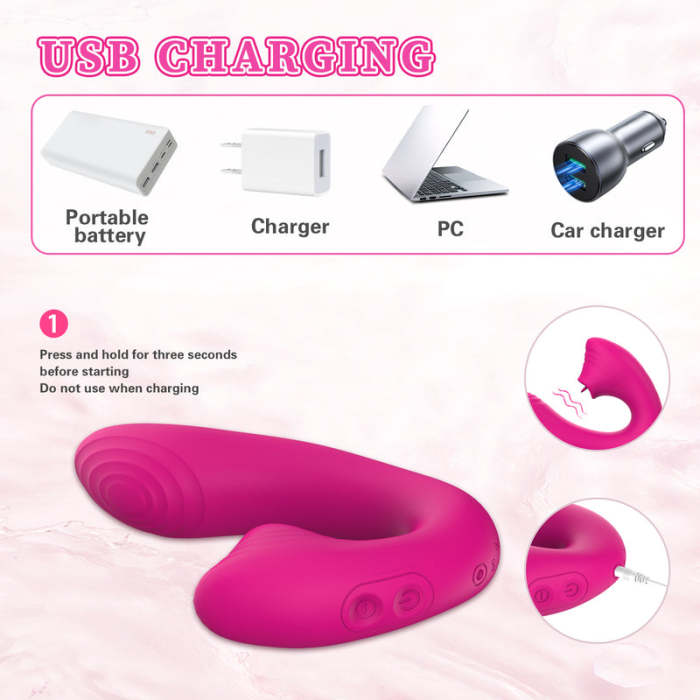 2-In-1 Sucking Tongue Licking Vibration for Female