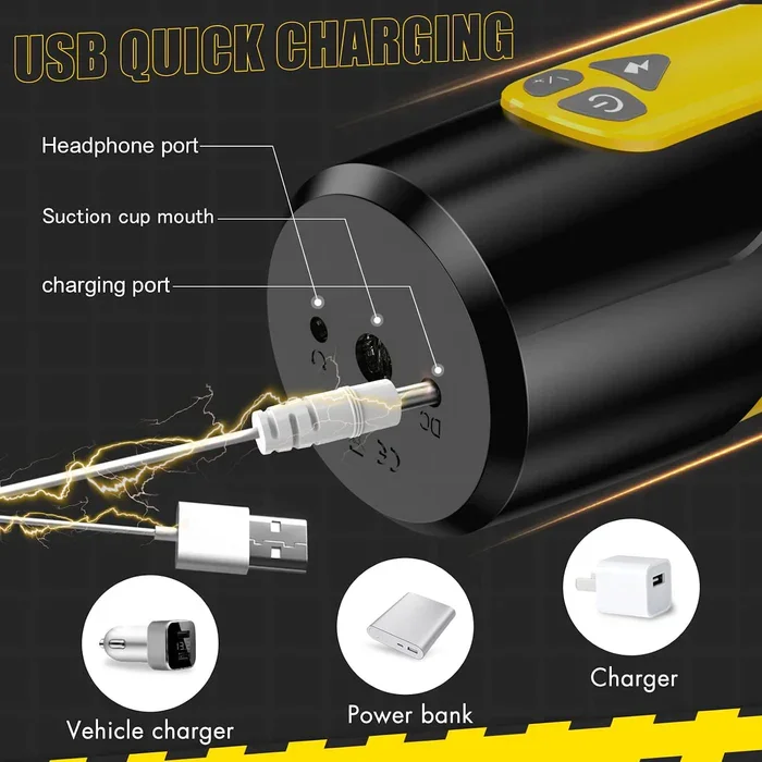 Male Masturbator with Vibrating and Suction Realistic Toys for Men