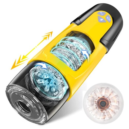 Male Masturbator with Vibrating and Suction Realistic Toys for Men