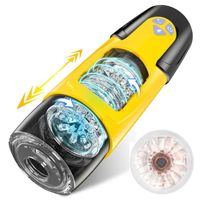 Male Masturbator with Vibrating and Suction Realistic Toys for Men