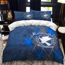 Harry Potter Parure de Lit Ravenclaw Bleu Housse de Couette