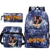 Harry Potter Sac à Dos Enfant Sac-Repas et Trousse Scolaire