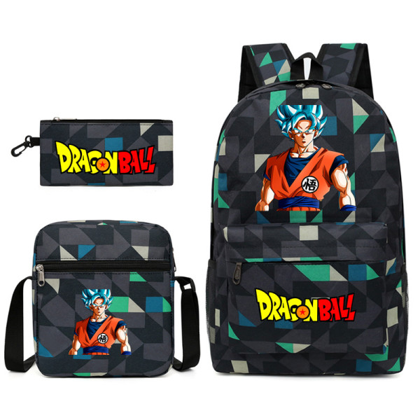 Dragon Ball Sac à Dos Enfant Sac-Repas et Trousse Scolaire Trousse à Crayons