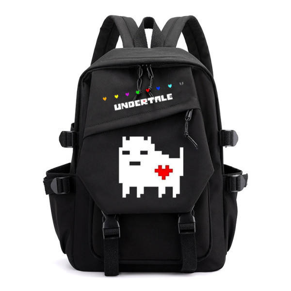 Undertale Sac à Dos Noir Sac école Grand Sac à Dos