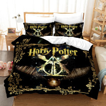 Harry Potter Housse Couette 2 Personnes Parure de Lit