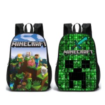 Minecraft Sac à Dos Sac école Double Face étudiant