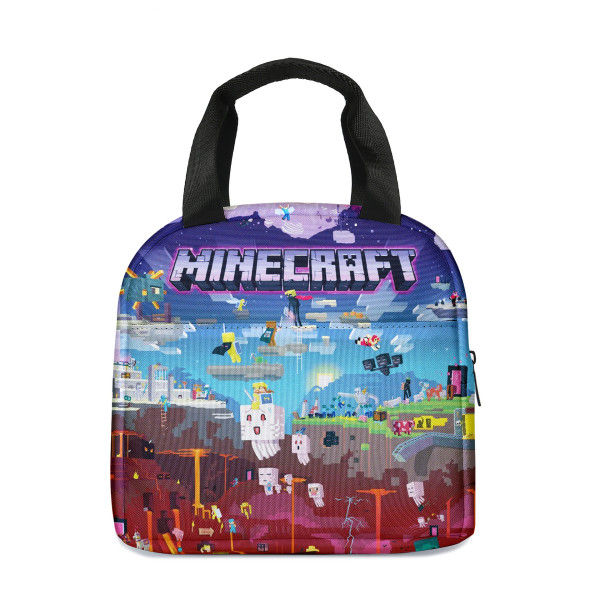 Minecraft Sac Isotherme à Repas Portable