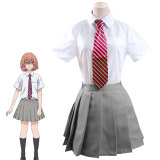 Tachibana Hinata Costume Déguisement Uniforme Tokyo Revengers Chemise Jupe Cravate