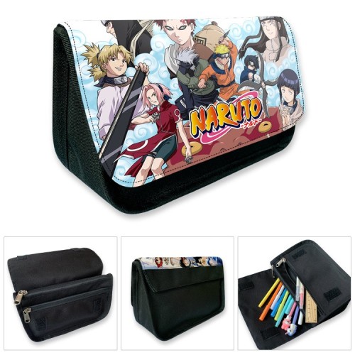 étuis à Crayons Naruto Trousse à Crayons Deux Pochettes Enfant