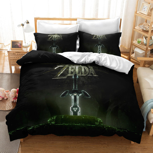 Housse de Couette Legend of Zelda Parure de Lit Set de Lit