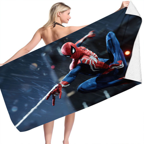 Serviette de Plage Spider Man Serviettes de Bain