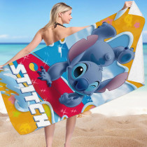 Serviette de Plage Stitch Serviettes de Bain de Douche Enfants