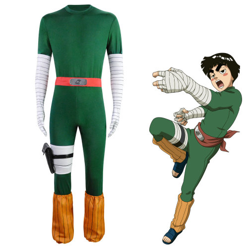 Combinaison Naruto Rock Lee Déguisement Cosplay Costume de Performance