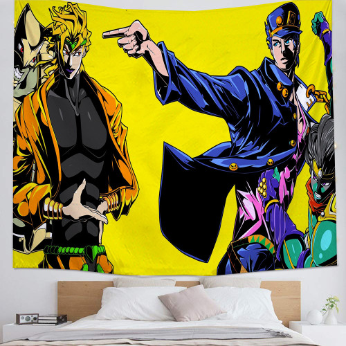 JoJo's Bizarre Adventure Tapisserie Murales Tenture Murale pour Chambre Salon