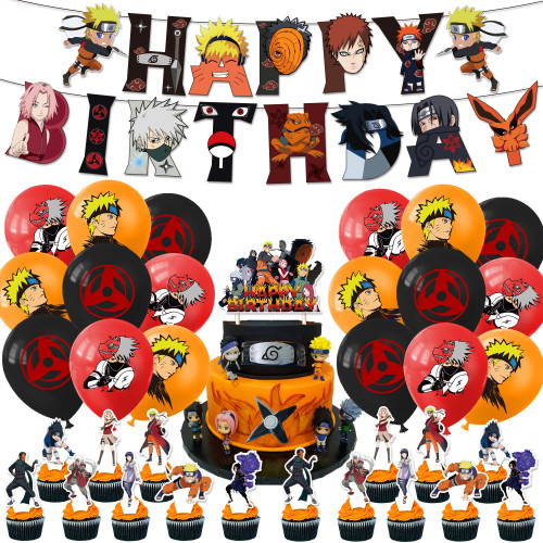 Naruto Ballons Decoration d'Anniversaire Enfant Cadeau Party