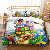 Super Mario 3D World Housse de Couette Parure de Lit Ensemble de Lit