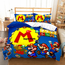 Super Mario Housse de Couette Parure de Lit Ensemble de Lit Cadeau