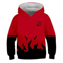 Naruto Rouge Sweat à Capuche Pull à Capuche Enfant Cadeau