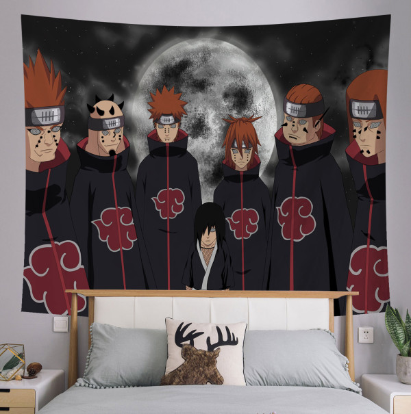 Naruto Tenture Murale Tapisserie Murale Décoration Cadeau Noel