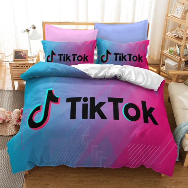 Tiktok Housse de Couette Parure de Lit Cadeau Enfant