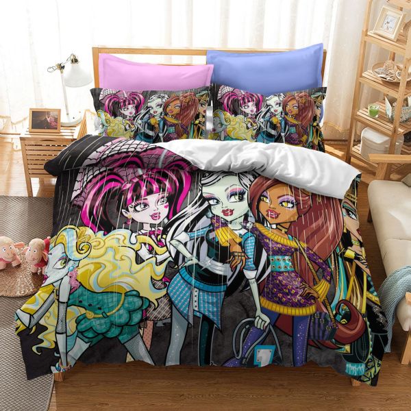 Monster High Housse de Couette Parure de Lit Cadeau Noel