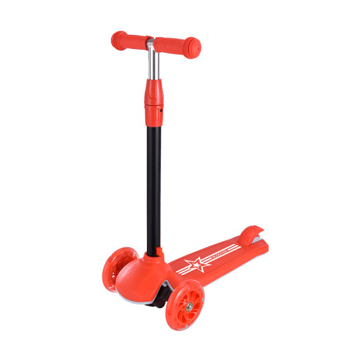 Trotinette aux Roues Lumineux Scooter Pliable Ajustable pour Enfants Cadeau Anniversaire