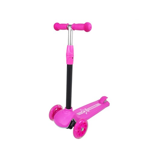 Trotinette aux Roues Lumineux Scooter Pliable Ajustable pour Enfants Cadeau Anniversaire