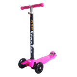 Trottinette Pliable Lumineuse à 3 Roues Scooter Ajustable pour Enfants Cadeau Noel