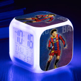 Messi Réveil LED Lumière Enfants Cadeaux Radio Réveil 7 Couleur Avec USB