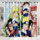 Naruto Rideau Occultant 2 Pièces Rideaux de Fenêtre Décoration Maison Cadeau Enfant