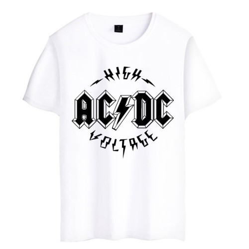 ACDC Fans T-Shirt Coton Tee-shirt Femme Homme T-shirt Adulte