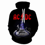 ACDC Rock Sweat à Capuche Noir Sweat-shirt à Capuche Sport Adulte