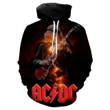 ACDC Sweat à Capuche Sweat-shirt à Capuche Sport Pull à Capuche Femme Homme