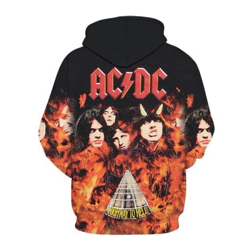 ACDC Rock Sweat à Capuche Sweat-shirt à Capuche Pull à Capuche Sport