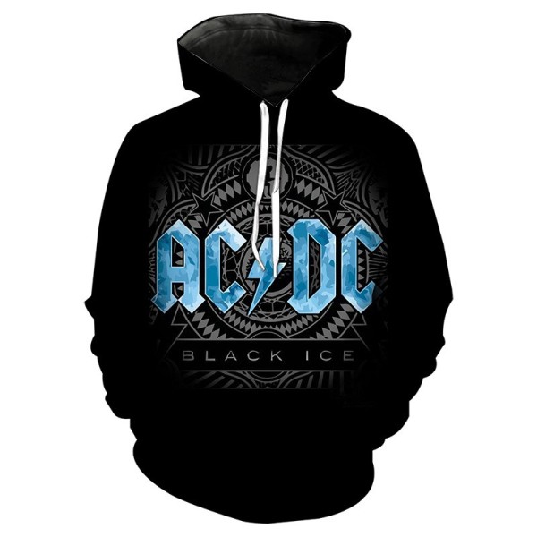 ACDC Sweat à Capuche Sweat-shirt à Capuche Sport Pull à Capuche Femme Homme