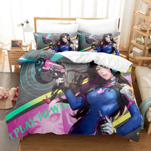 Overwatch Housse de Couette Parure de Lit Cadeau Enfant