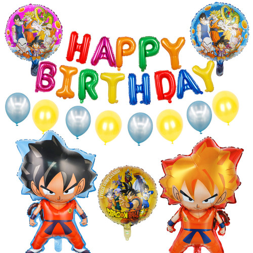 Dragon Ball Super Ballons Décoration Anniversaire Bannière Kit d'anniversaire Cadeau Enfant