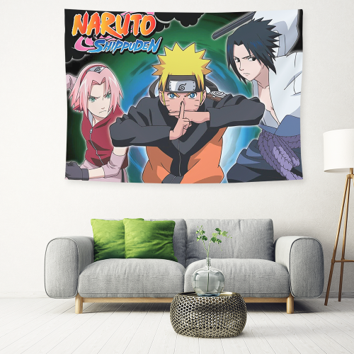 Naruto Tenture Murale Tapisserie Murale Décoration Murale Cadeau Garçon