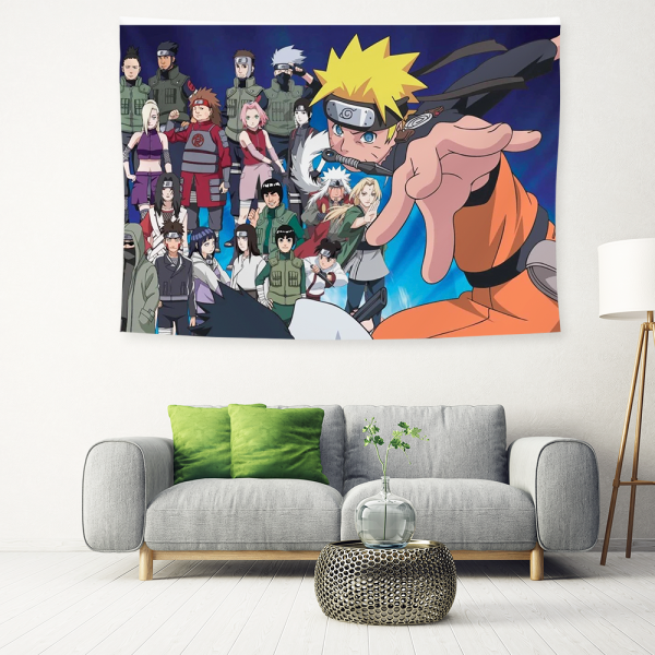 Naruto Tenture Murale Tapisserie Murale Cadeau Anniversaire