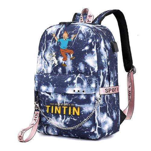 Les Aventures de Tintin Sac à Dos Sac école Sac Scolaire Cadeau Enfant