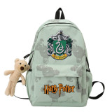 Harry Potter Slytherin Sac école Sac à Dos avec Pendentif Ours