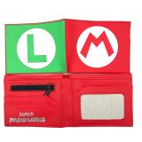 Super Mario Portefeuille Porte Monnaie Emplacements pour Cartes Cadeau