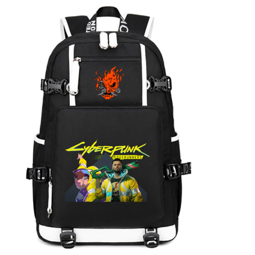 Cyberpunk 2077 Sac école Sac à Dos Grande Capacité Ados